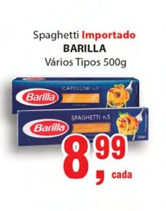 Supermercados Mundial Spaghetti Importado Barilla 500g oferta