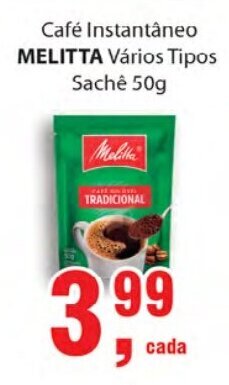 Supermercados Mundial Cafe Instantaneo Melitta 50g oferta