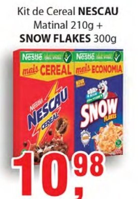 Supermercados Mundial Nescau Matinal 210g + Snow Flakes 300g oferta