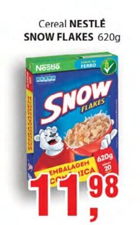 Supermercados Mundial Cereal Nestle Snow Flakes 620g oferta