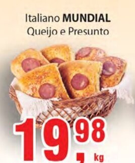 Supermercados Mundial Italiano Mundial Queijo e Presunto oferta