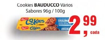 Supermercados Mundial Cookies Bauducco 96g/100g oferta