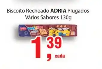 Supermercados Mundial Biscoito Recheado Adria 130g oferta