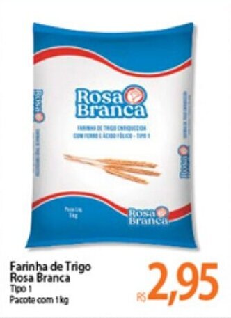 Atacadão Farinha de Trigo Rosa Branca 1kg oferta