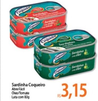 Atacadão Sardinha Coqueiro 83g oferta