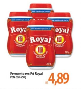 Atacadão Fermento em po Royal 250g oferta