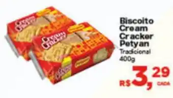 Supermercados Mateus Biscoito Cream Cracker Petyan 400g oferta