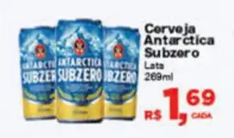 Supermercados Mateus Cerveja Antarctica Subzero Lata 269ml oferta