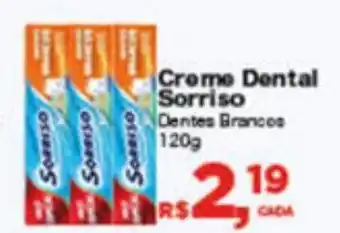 Supermercados Mateus Creme Dental Sorriso 120g oferta