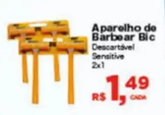 Supermercados Mateus Aparelho de Barbear Bic 2 x 1 oferta