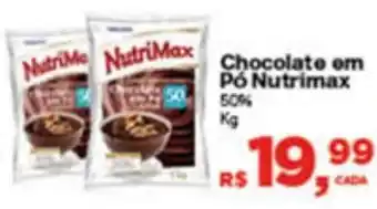 Supermercados Mateus Chocolate em po Nutrimax 50% 1kg oferta