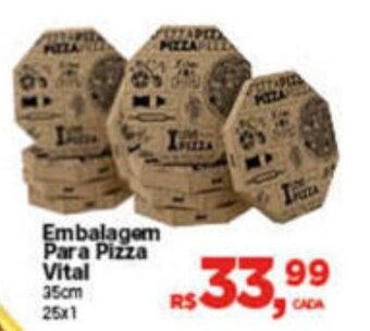 Embalagem Para Pizza Vital 35cm 25x1