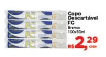 Supermercados Mateus Copo Descartavel FC 100x50ml oferta