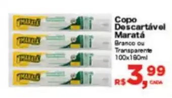Supermercados Mateus Copo Descartavel Marata 100x190ml oferta