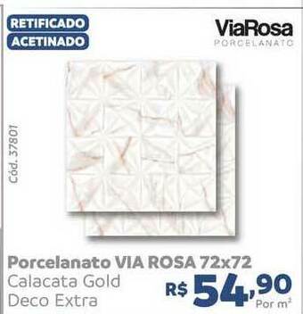 Tumkus Porcelanato Via Rosa 72x72 oferta