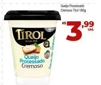 Brasão Supermercados Queijo Processado Cremoso Tirol 180g oferta