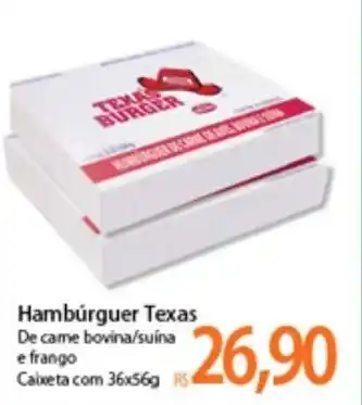 Atacadão Hamburguer Texas 36x56g oferta