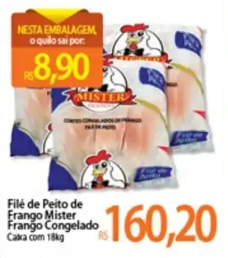 Atacadão File de Peito de Frango Mister Frango Congelado 18kg oferta
