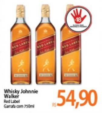 Atacadão Whisky Johnnie Walker 750ml oferta