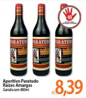 Atacadão Aperitivo Paratudo raizes Amargas 900ml oferta