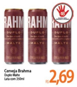 Atacadão Cerveja Brahma 350ml oferta