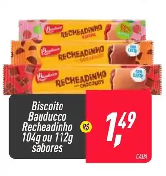 Frangolândia Biscoito Bauducco Recheadinho 104g ou 112g oferta
