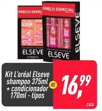 Frangolândia Kit L'oreal Elseve Shampoo 375ml + Condicionador 170ml oferta