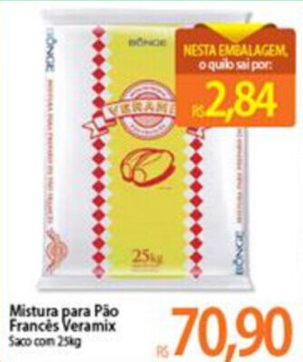 Atacadão Mistura para Pao Frances Veramix 25kg oferta
