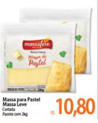 Atacadão Massa Para Pastel Massa Leve 2kg oferta