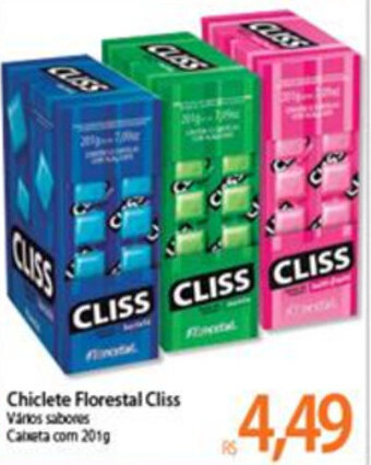 Atacadão Chiclete Florestal Cliss 201g oferta