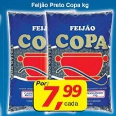 Supermercados Guanabara Feijao Preto Copa 1kg oferta