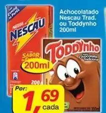 Achocolatado Nescau Trad. ou Toddynho 200ml