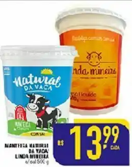 Mercantil Rodrigues Manteiga natural davaca / linda mineira 500g oferta