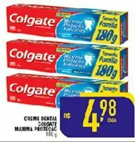 Mercantil Rodrigues Creme dental colgate maxima proteção 180g oferta