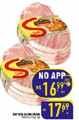 Mercantil Rodrigues Bisteca suina sadia kg oferta