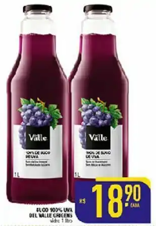 Mercantil Rodrigues Suco 100% uva del valle origens 1 litro oferta