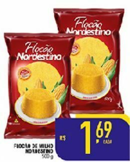 Mercantil Rodrigues Flocão de milho nordestino 500g oferta