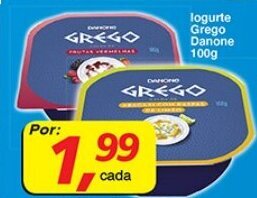 Supermercados Guanabara Iogurte Grego Danone 100g oferta
