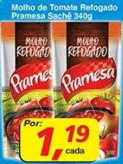 Supermercados Guanabara Molho de Tomate Refogado Pramesa 340g oferta