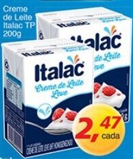 Supermercados Guanabara Creme de Leite Italac TP 200g oferta