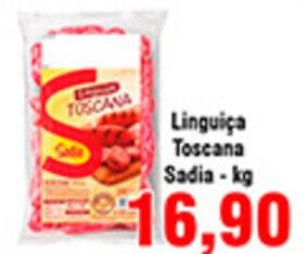 Shibata Supermercados Linguica Toscana Sadia 1kg oferta
