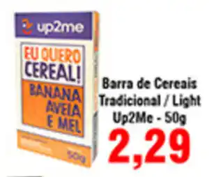 Barra de Cereals Tradicional/ Light Up2Me 50g