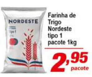 Ricoy Supermercados Farinha de Trigo Nordeste tipo 1 pacote 1kg oferta