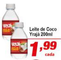 Ricoy Supermercados Leite de Coco Yraja 200ml oferta