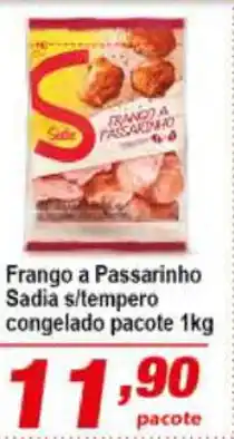Ricoy Supermercados Frango a Passarinho Sadia s/ Tempero 1kg oferta