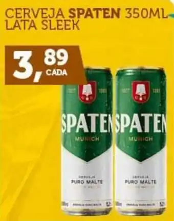 CenterBox CERVEJA SPATEN 350ML LATA SLEEK oferta