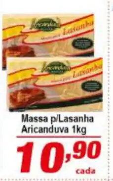 Ricoy Supermercados Massa p/Lasanha Aricanduva 1kg oferta