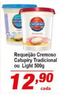 Requeijao Cremoso Catupiry Tradicional ou light 500g