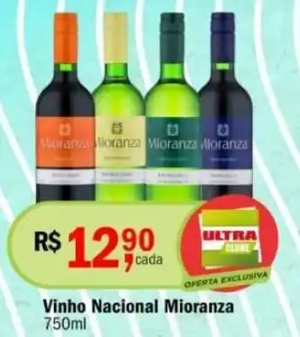 Ultrabox Vinho Nacional Mioranza 750ml oferta