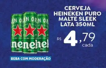 Bahamas Mix CERVEJA HEINEKEN PURO MALTE SLEEK LATA 350ML oferta
